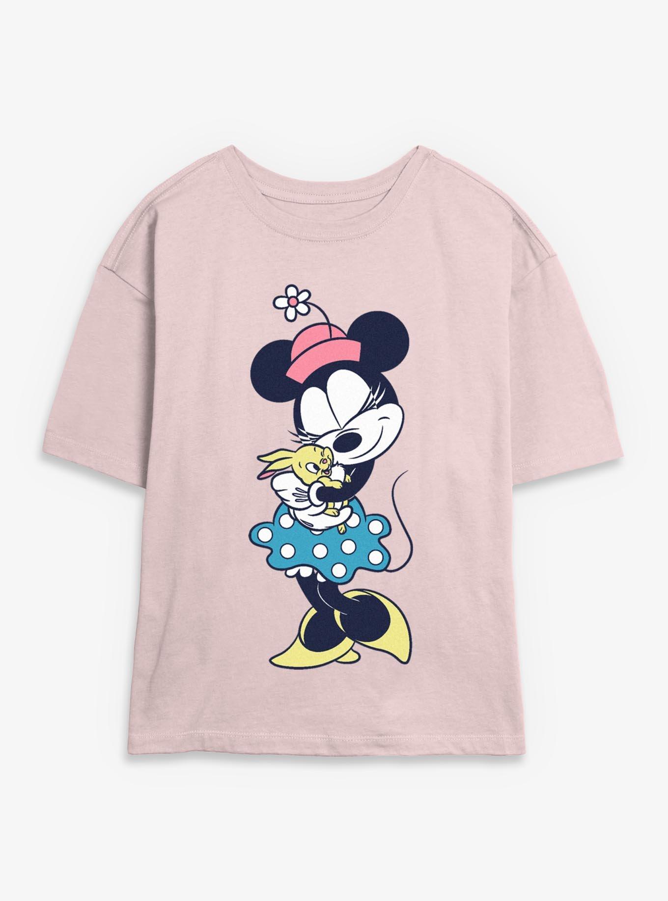 Disney Minnie Mouse And Bunny Girls Skimmer T-Shirt