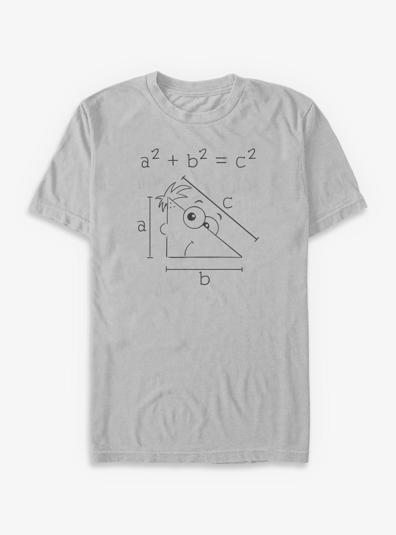 Disney Phineas and Ferb Head Math T-Shirt