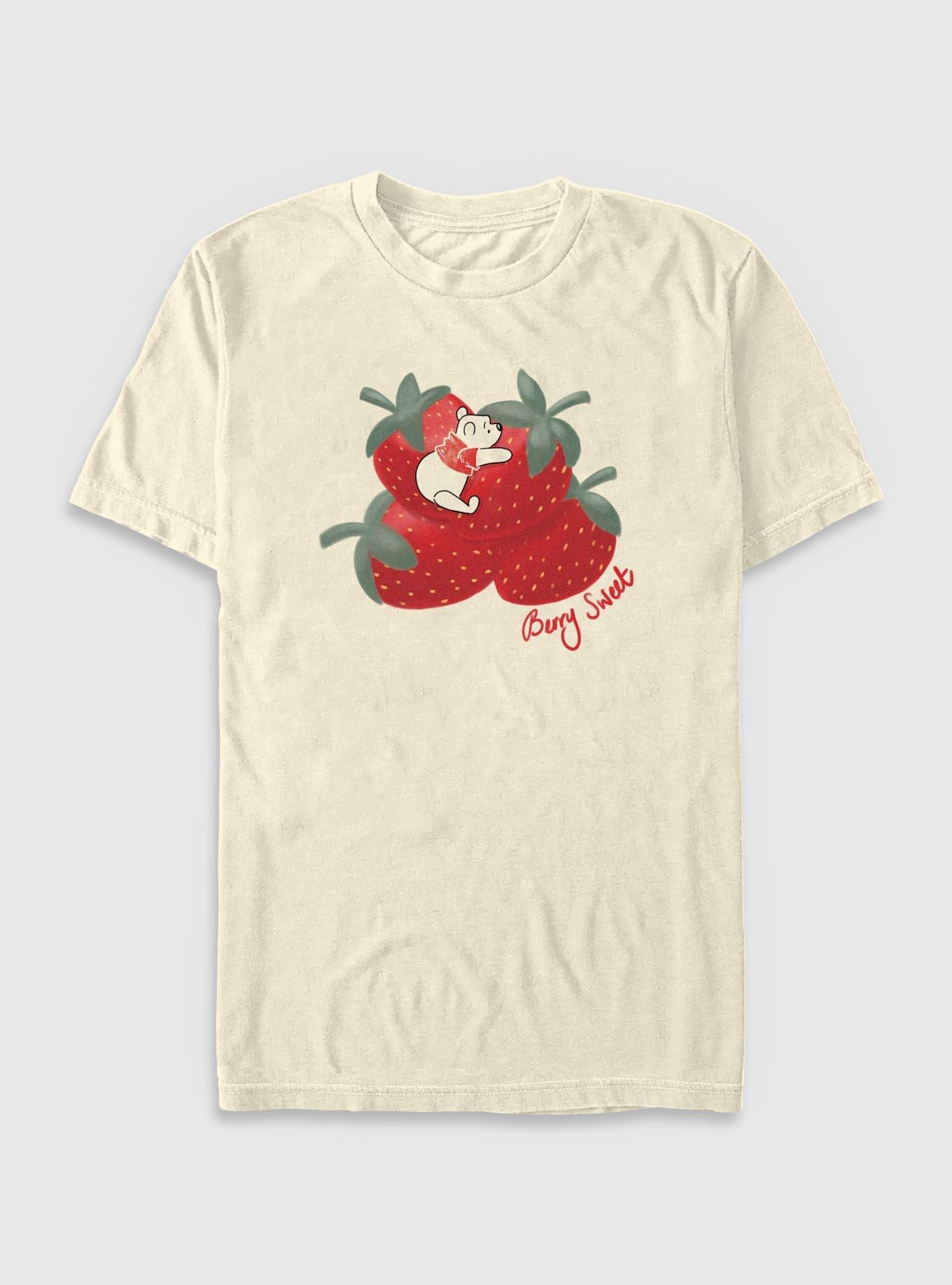 Disney Winnie The Pooh Strawberry Berry Sweet T-Shirt, NATURAL, hi-res