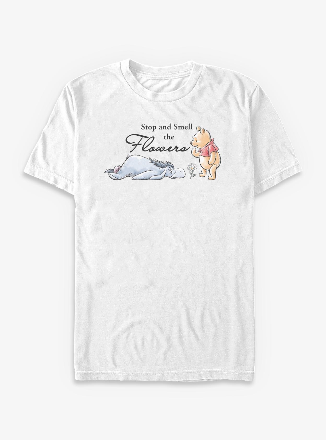 Disney Winnie The Pooh Stop And Smell The Flowers T-Shirt