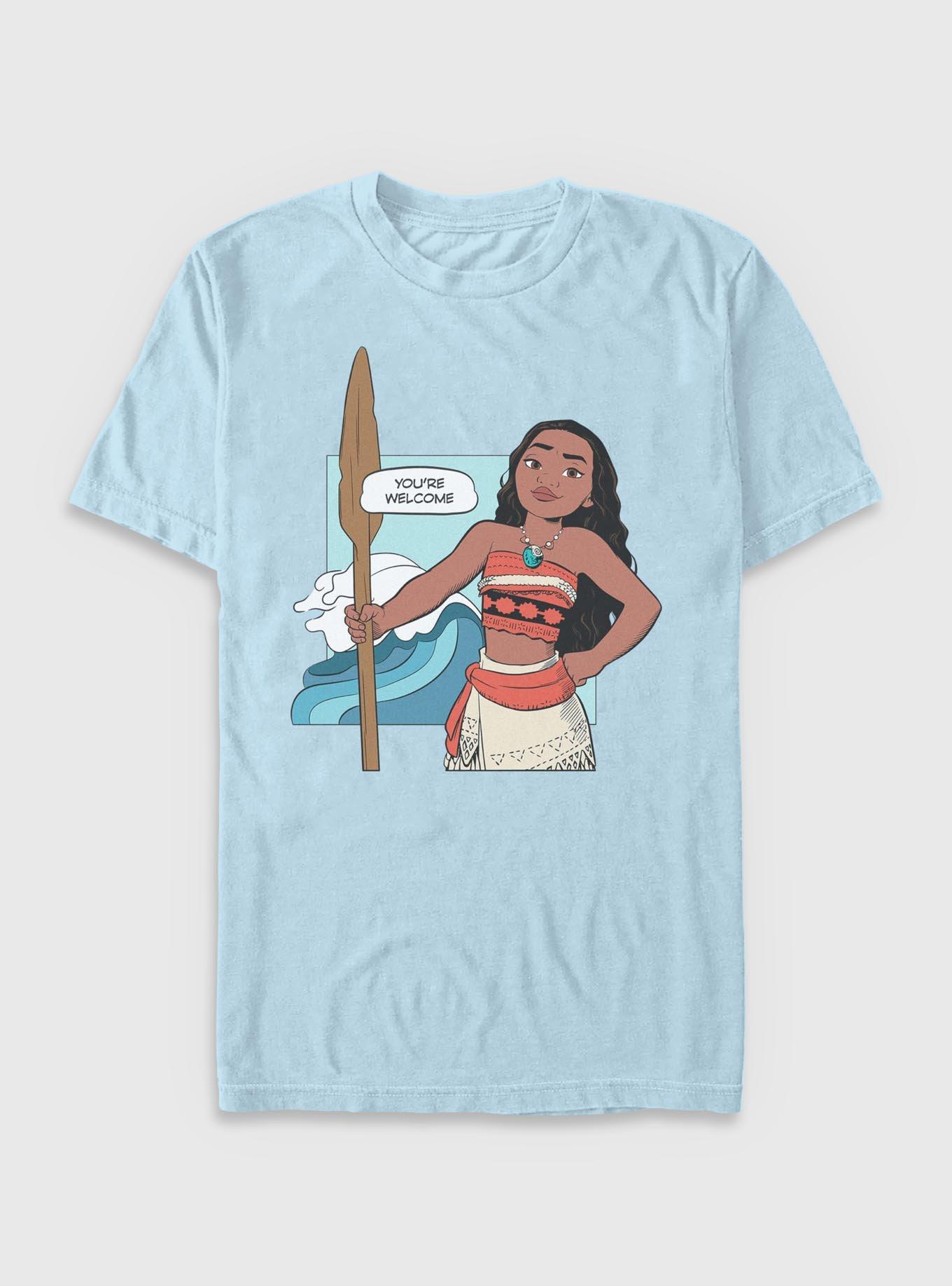 Disney Moana You're Welcome T-Shirt, LT BLUE, hi-res