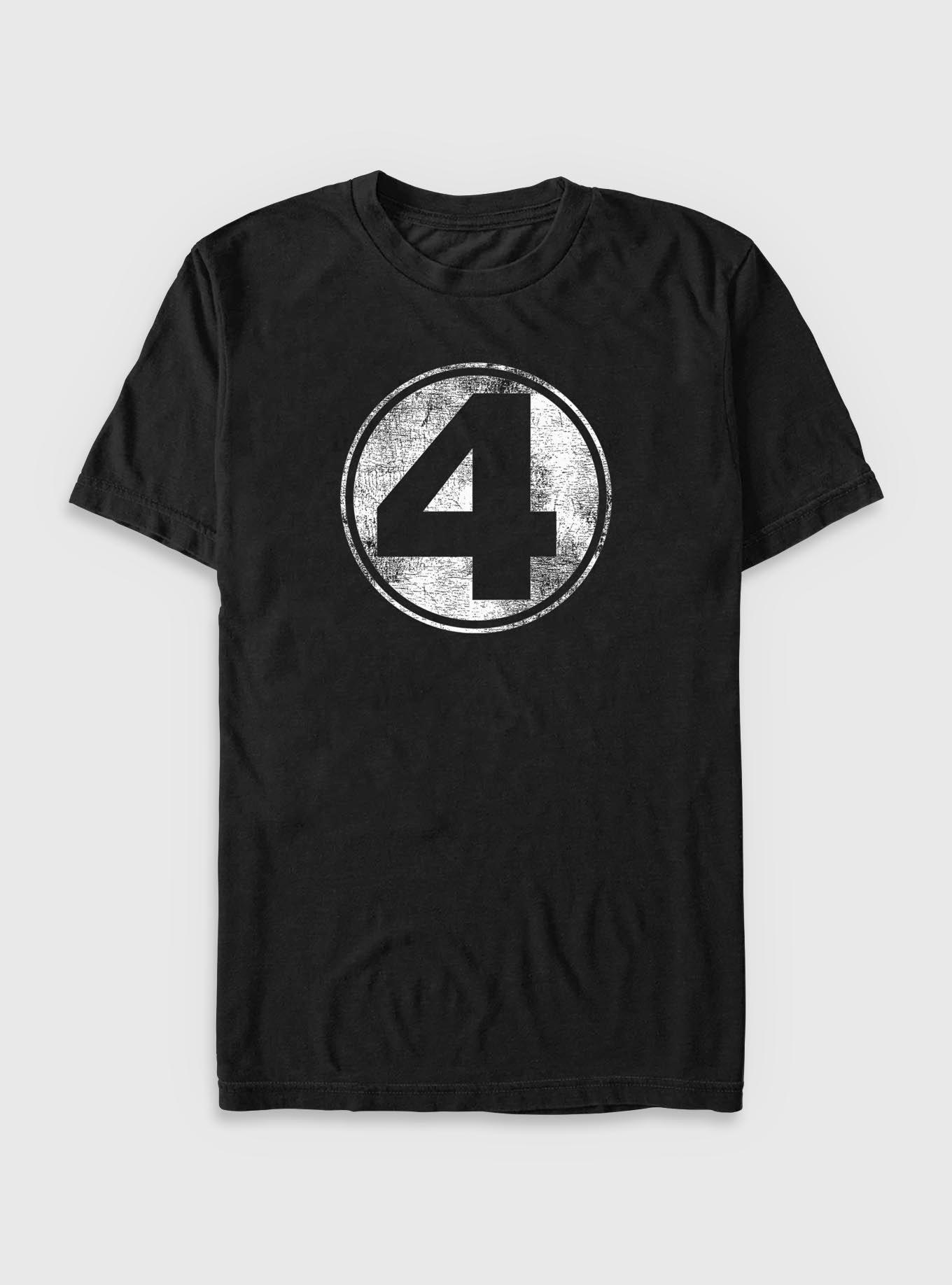 Marvel Fantastic Four Classic Logo Big & Tall, BLACK, hi-res