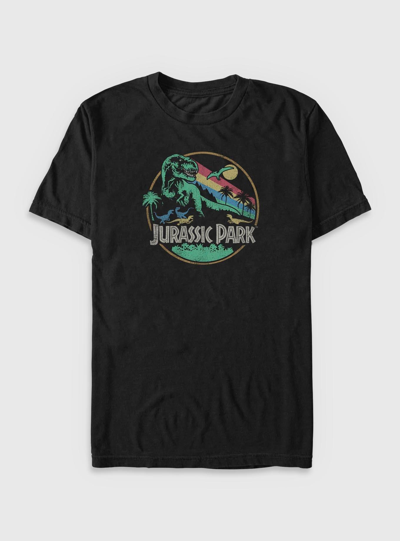 Jurassic Park Retro T Rex Big & Tall, BLACK, hi-res