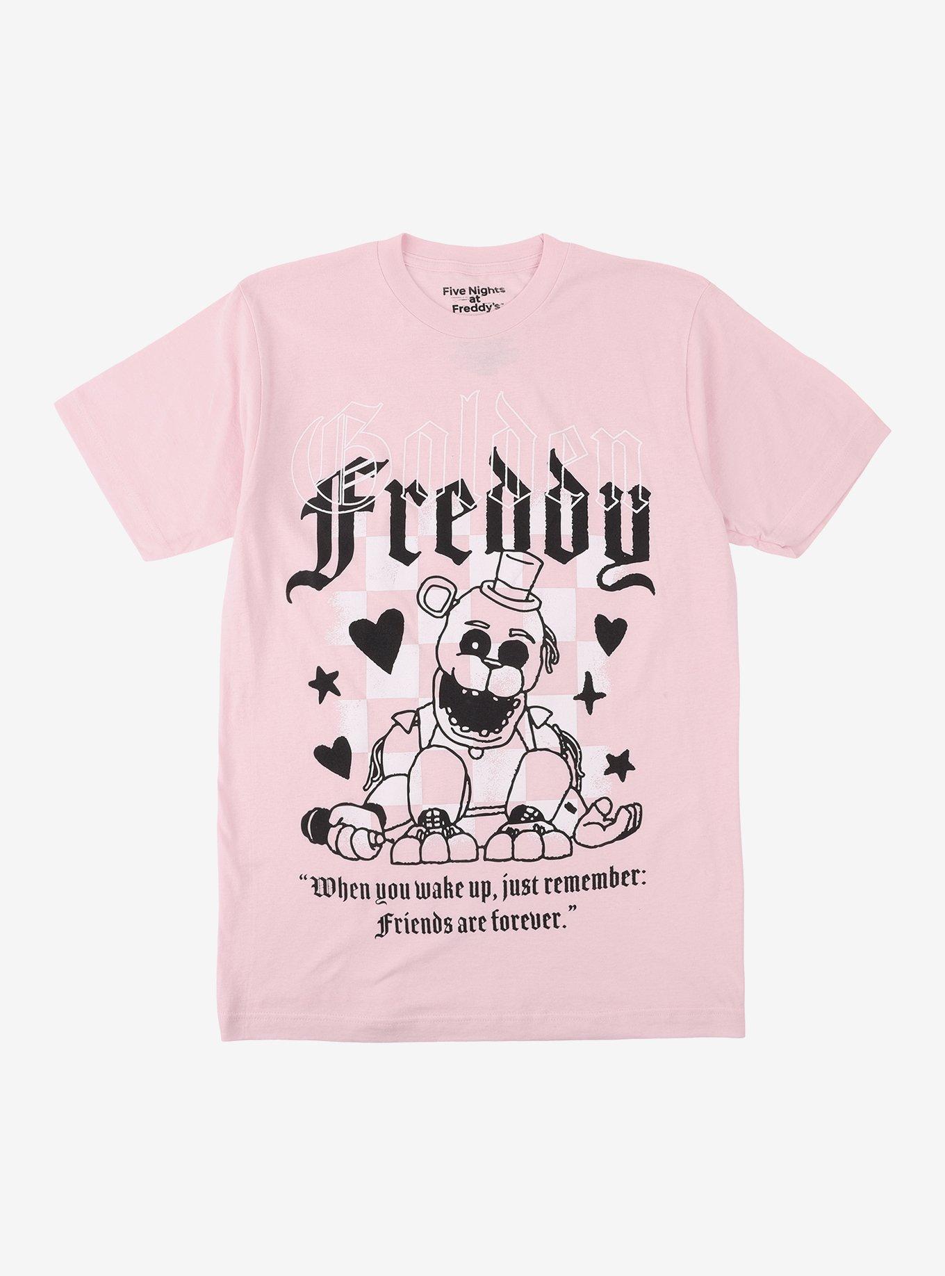 Five Nights At Freddy's Pink Checkered T-Shirt, , hi-res