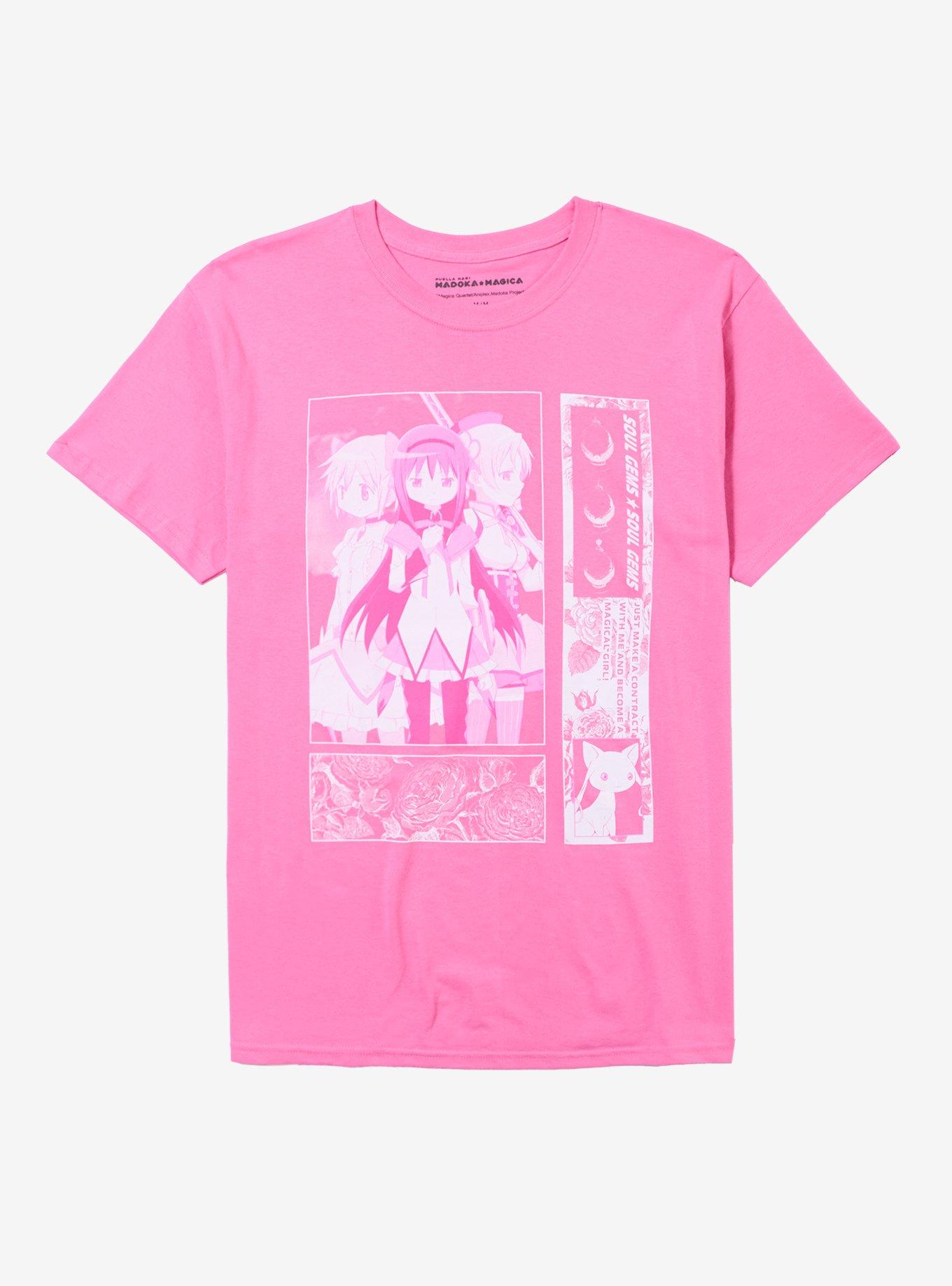 Puella Magi Madoka Magica Pink Panel T-Shirt, , hi-res