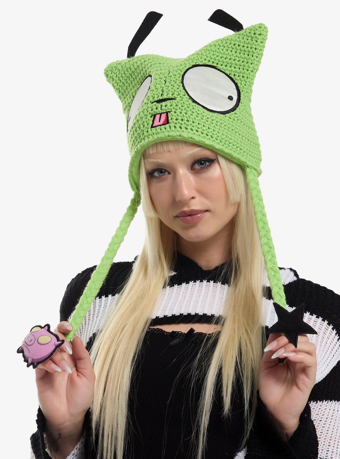 Invader Zim GIR Subtle Ear Tassel Beanie, , hi-res