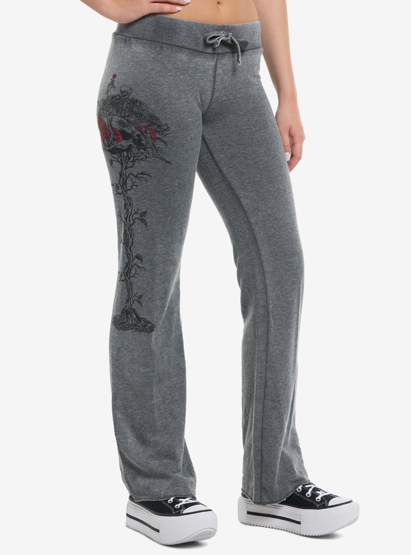 Affliction Clothing Skeleton Rose Lounge Pants, , hi-res