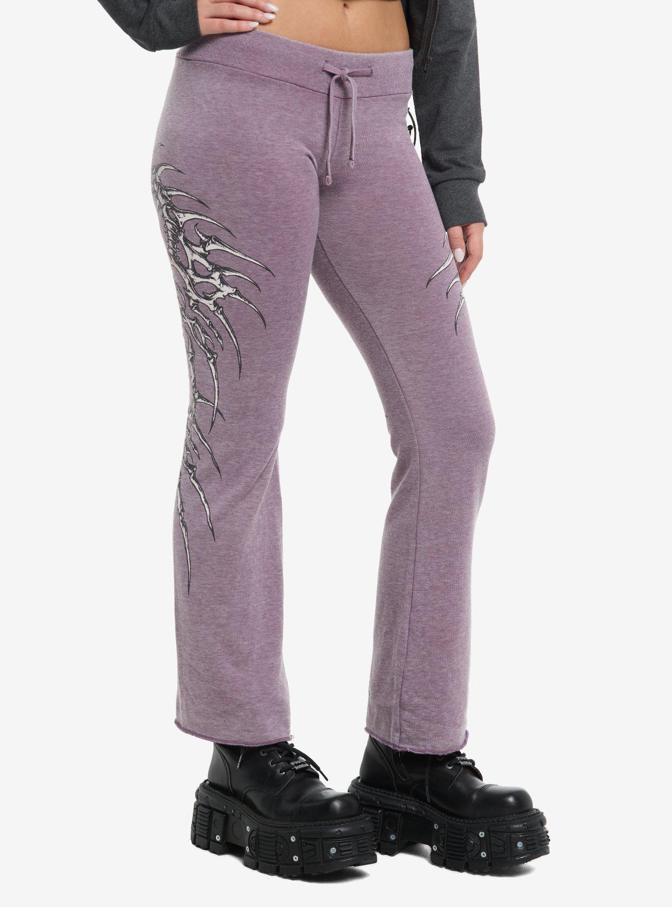 Affliction Clothing Skeleton Mauve Lounge Pants, , hi-res