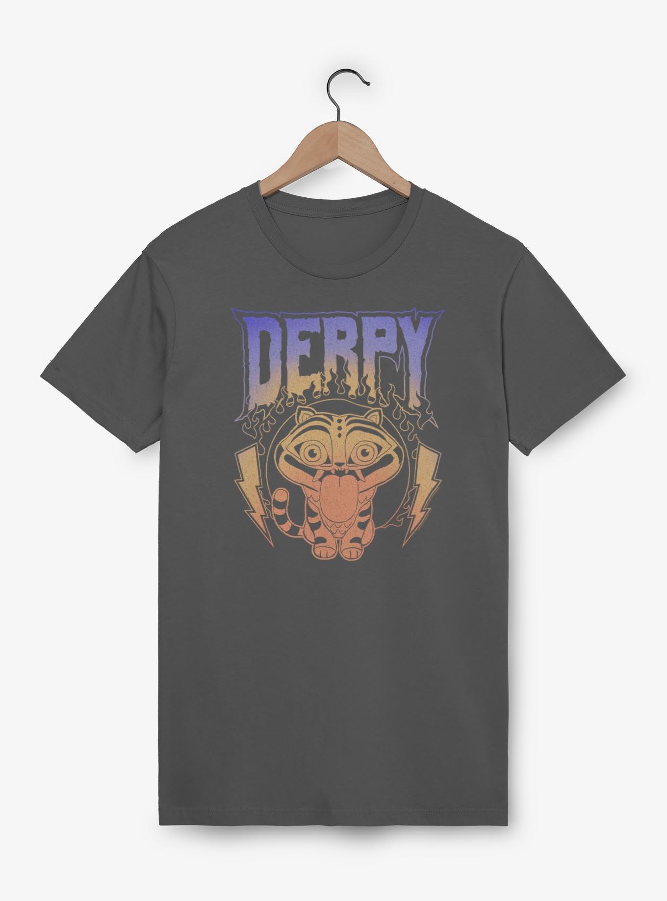 KPop Demon Hunters Derpy The Tiger Retro Metal T-Shirt, , hi-res