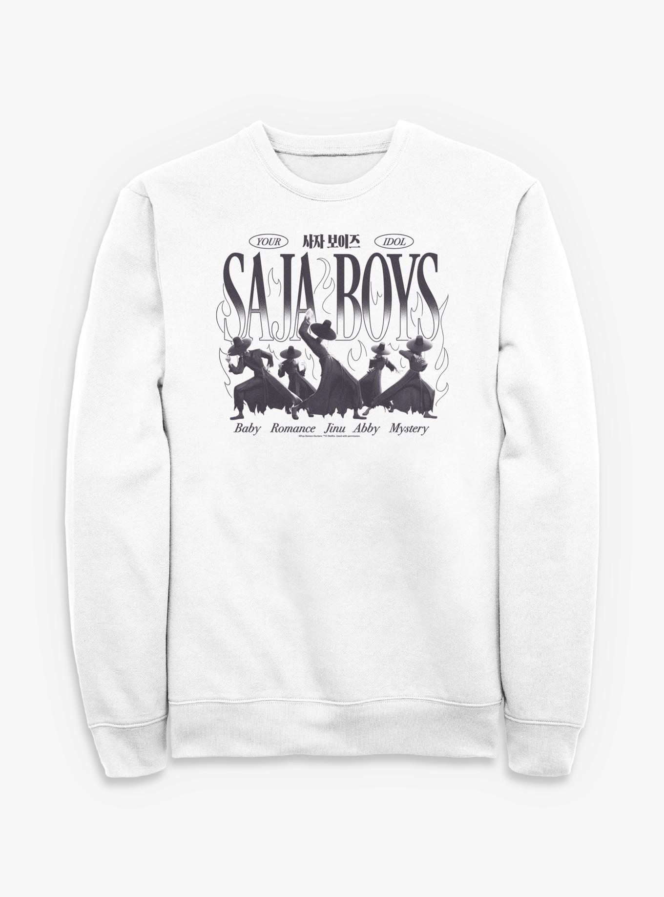 KPop Demon Hunters Your Idol Saja Boys Sweatshirt - WHITE | BoxLunch