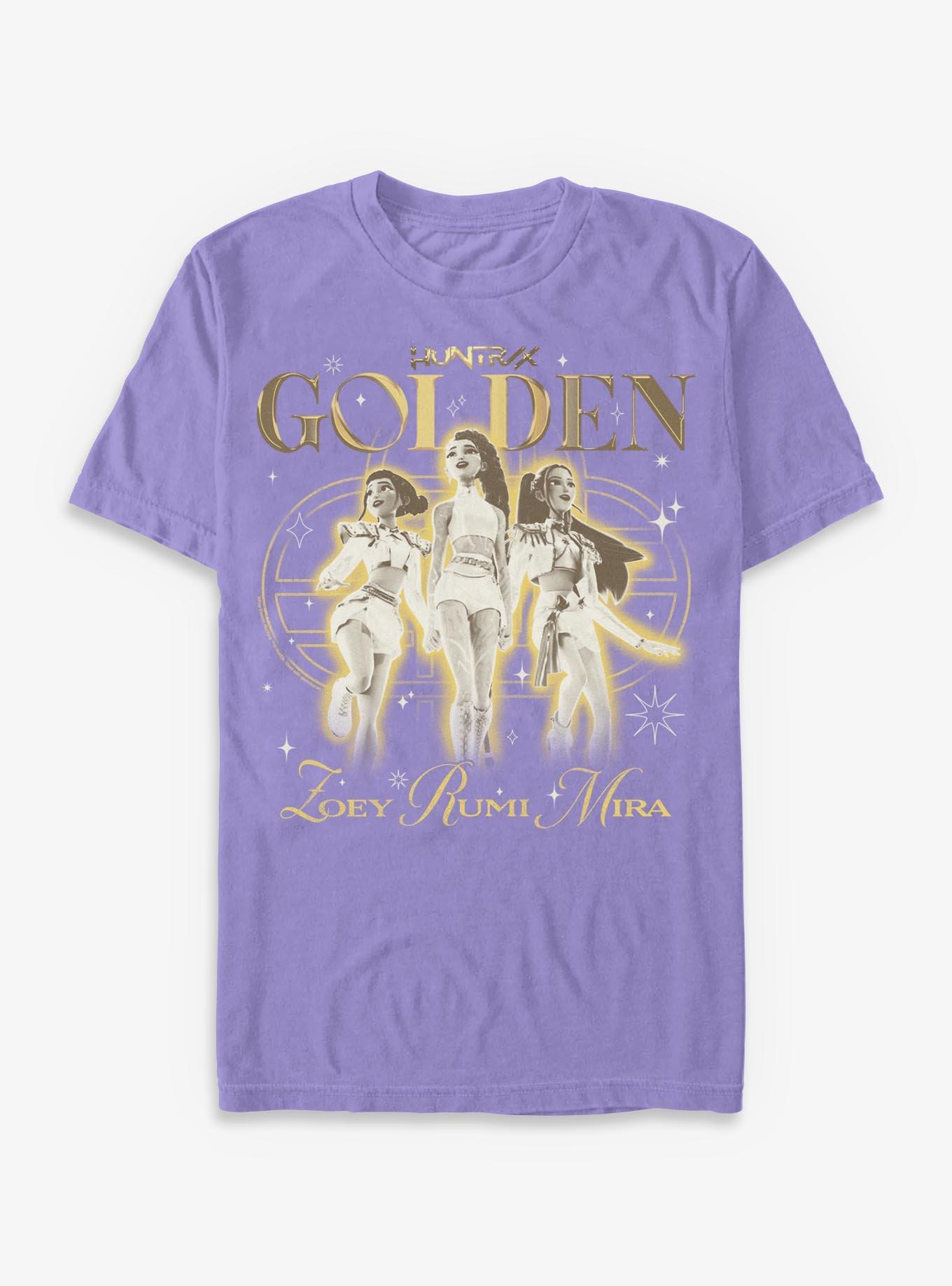KPop Demon Hunters HUNTR/X Golden Trio Garment Dye T-Shirt, , hi-res