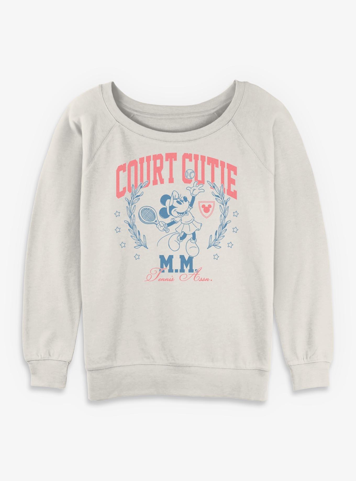Disney Minnie Mouse Court Cutie Girls Slouchy Sweatshirt
