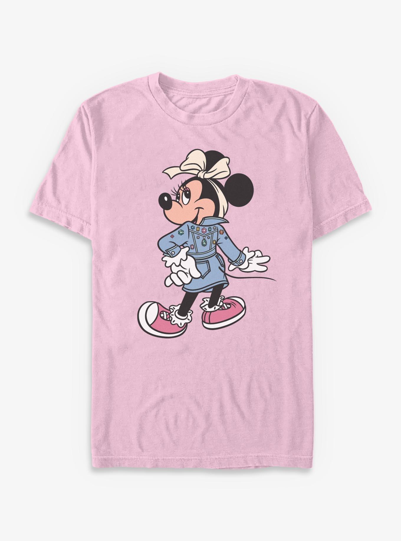 COMFORTCOLORS Disney Minnie Mouse Pose Garment Dye T-Shirt