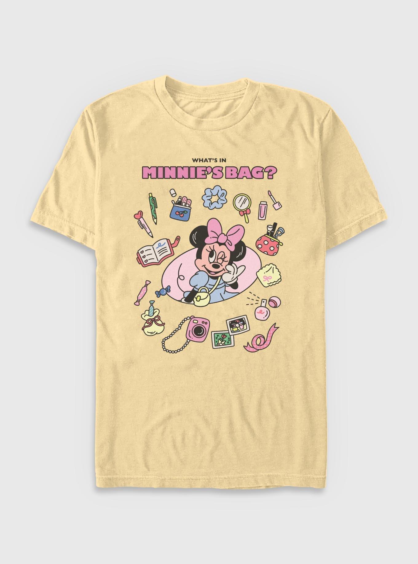 Disney Minnie Mouse What's In Minnie's Bag Garment Dye T-Shirt, , hi-res