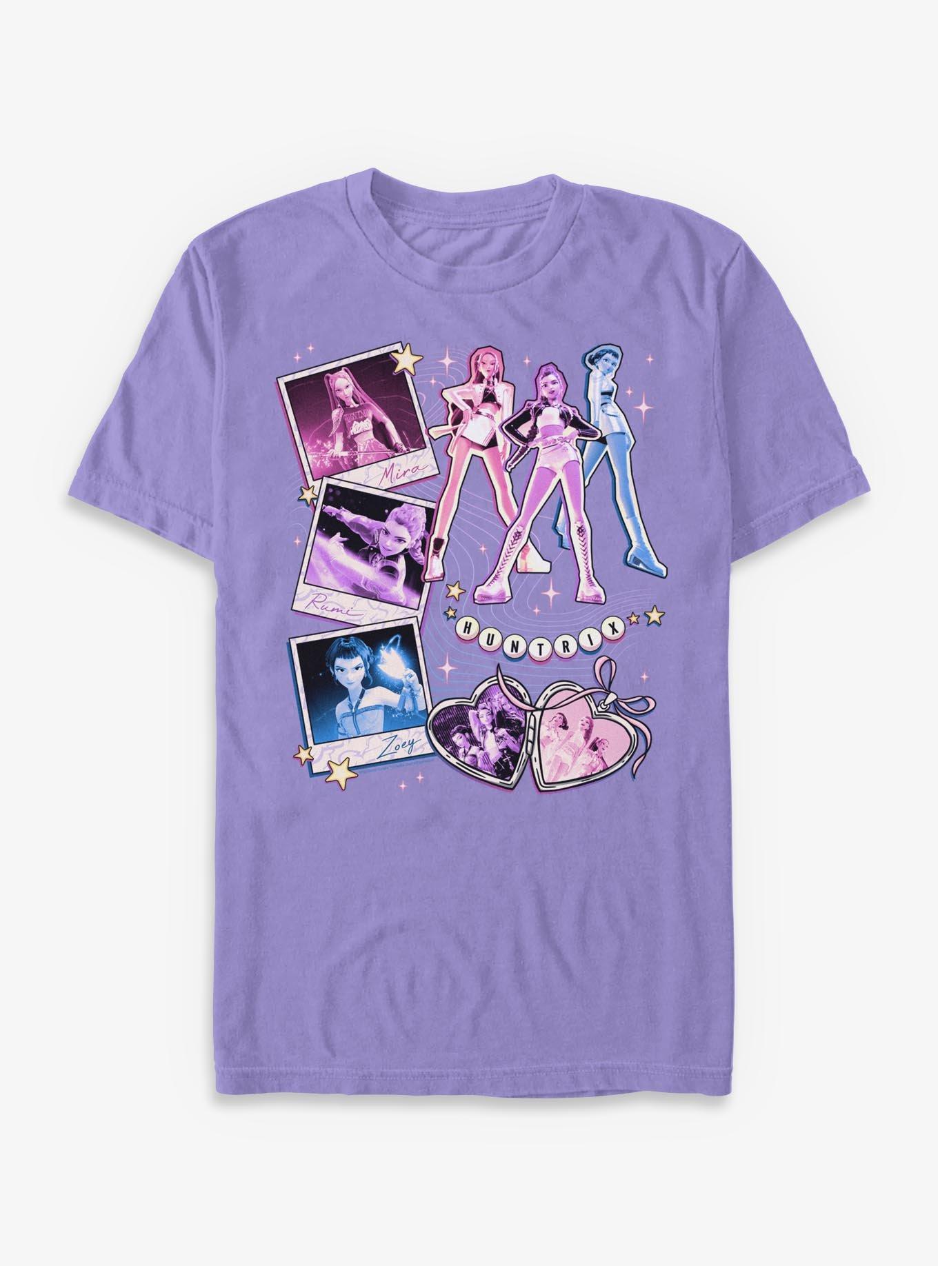 KPop Demon Hunters Huntrix Collage Garment Dye T-Shirt, , hi-res