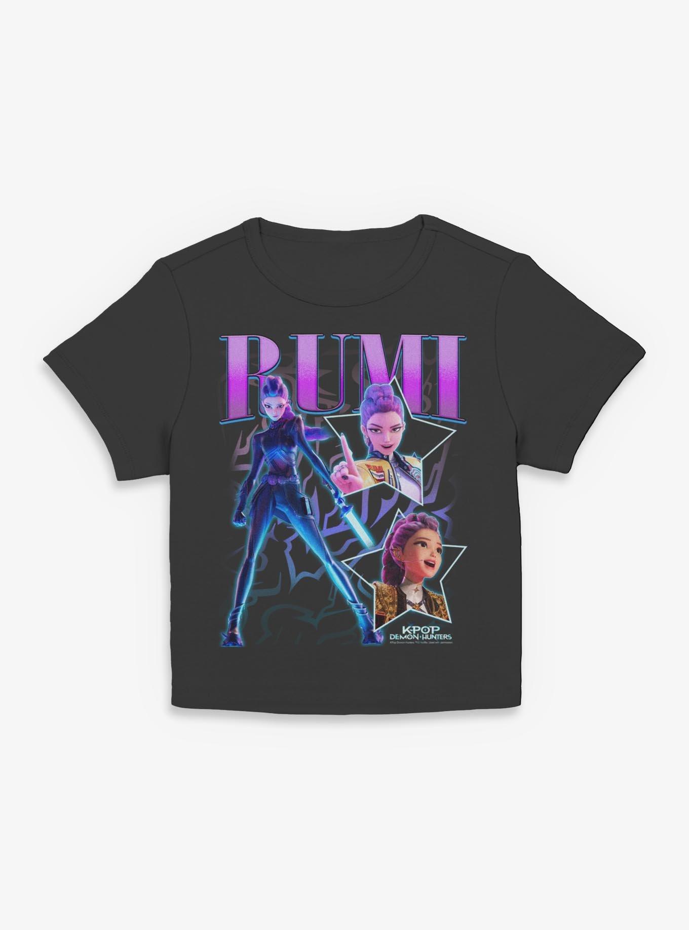 KPop Demon Hunters Rumi Collage Girls Baby T-Shirt, BLACK, hi-res