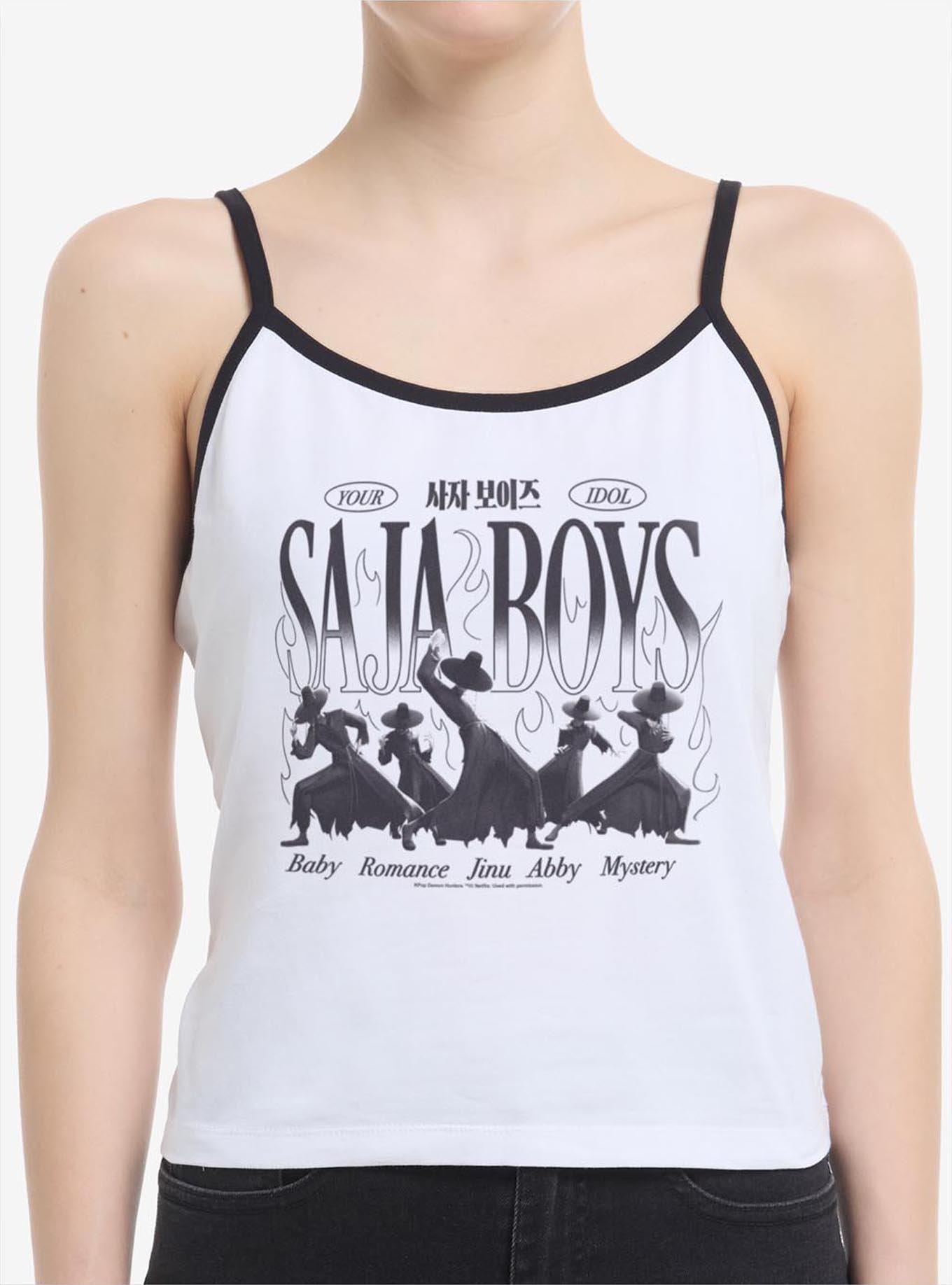 KPop Demon Hunters Saja Boys Your Idol Girls Cami Tank, WHITE, hi-res