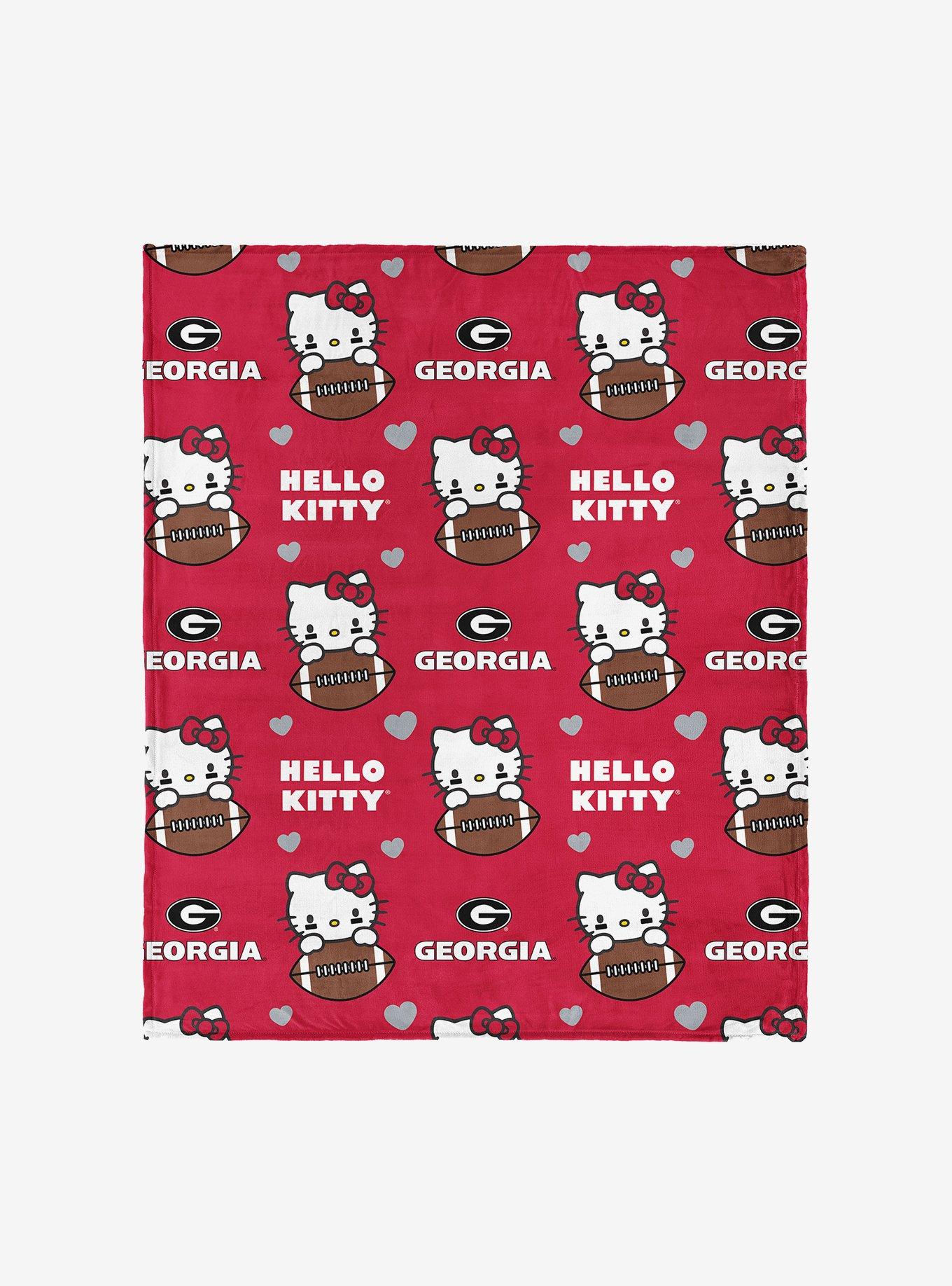 Georgia Bulldogs Football Ready Hello Kitty Cloud Throw Blanket, , hi-res