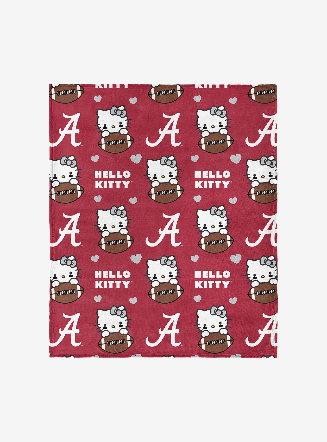 University of Alabama Crimson Tide Football Ready Hello Kitty Cloud Throw Blanket, , hi-res