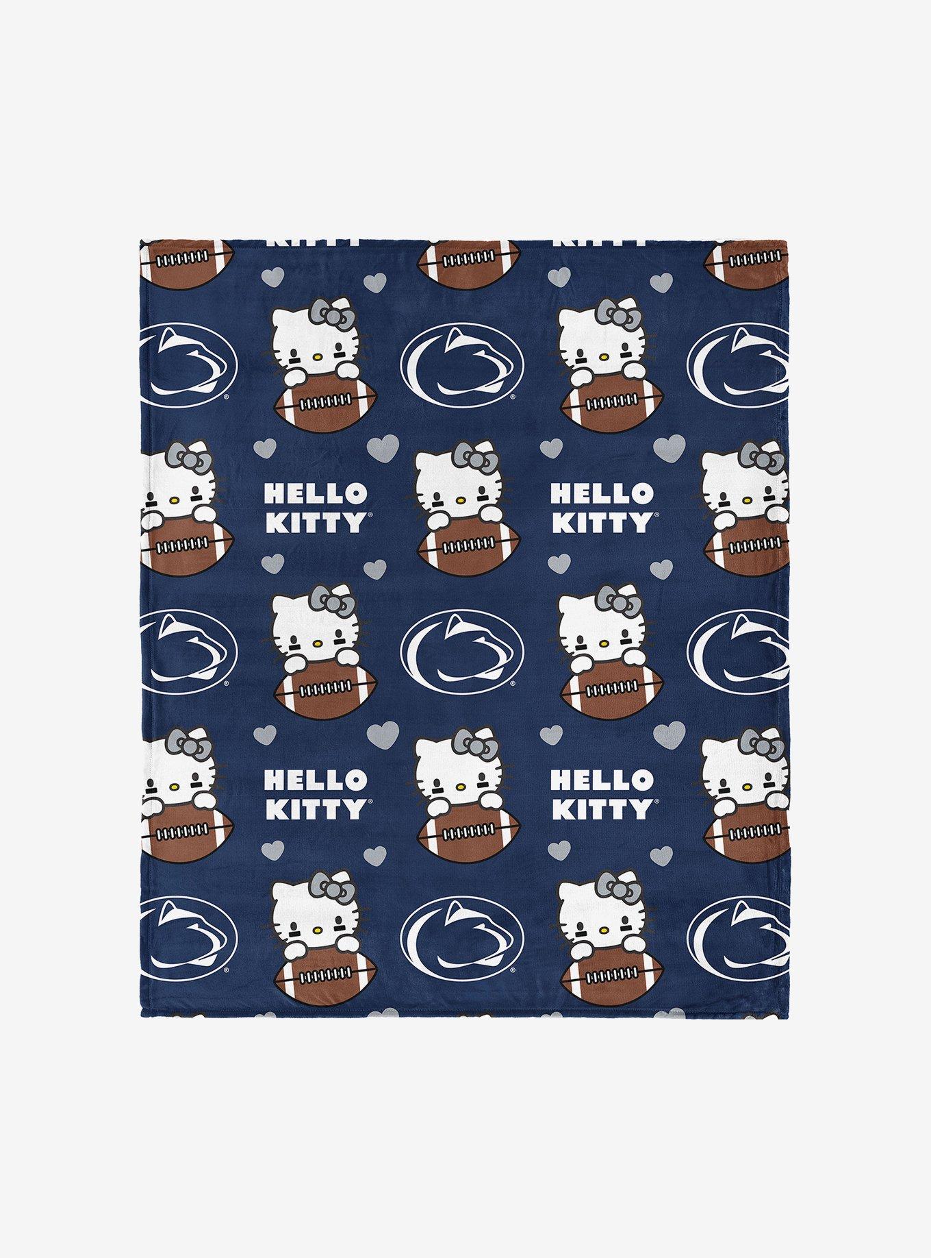 Penn State Nittany Lions Football Ready Hello Kitty Cloud Throw Blanket, , hi-res