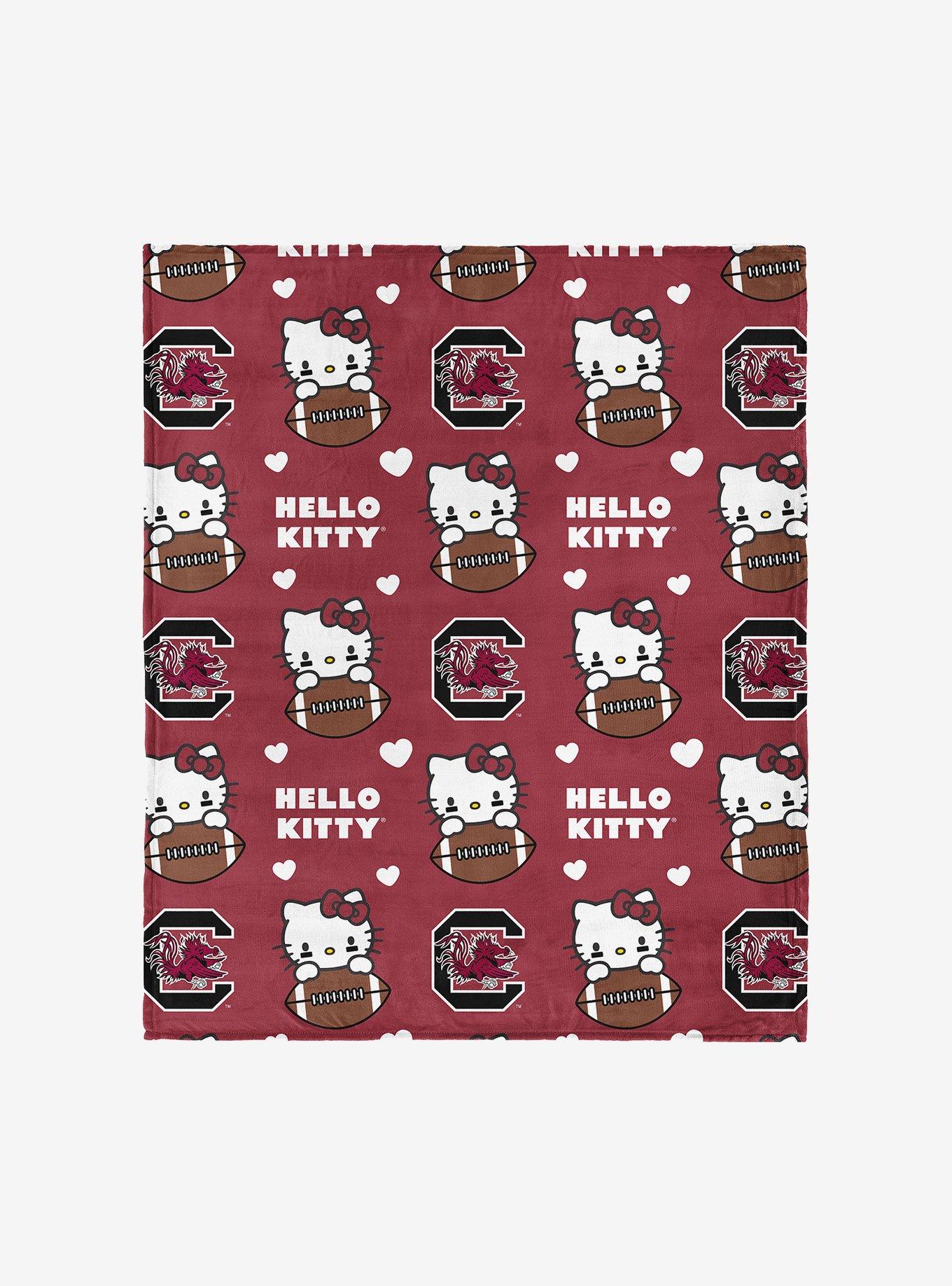 South Carolina Gamecocks Football Ready Hello Kitty Cloud Throw Blanket, , hi-res