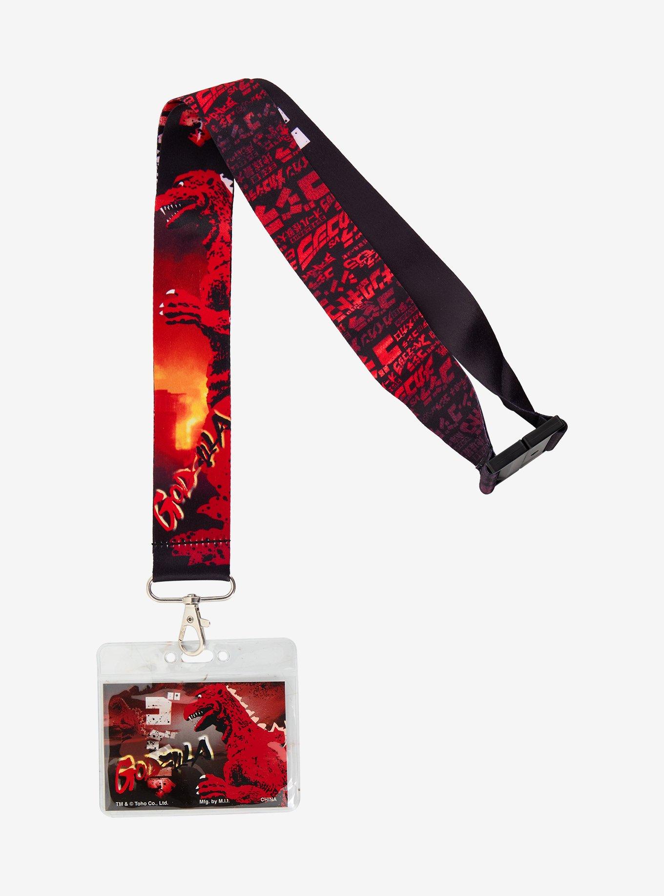 Godzilla Red Wide Lanyard, , hi-res