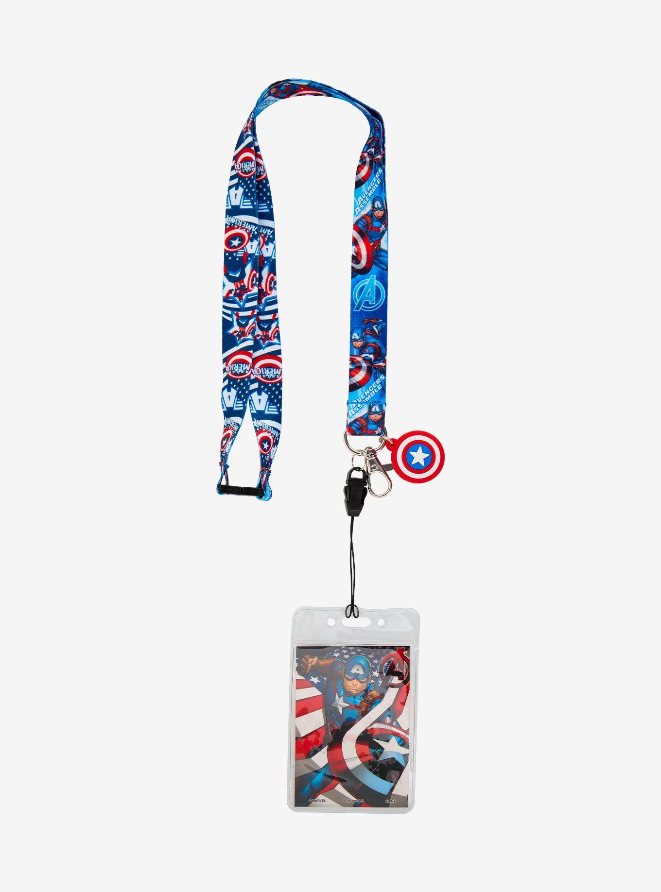 Marvel Captain America Charm Lanyard, , hi-res