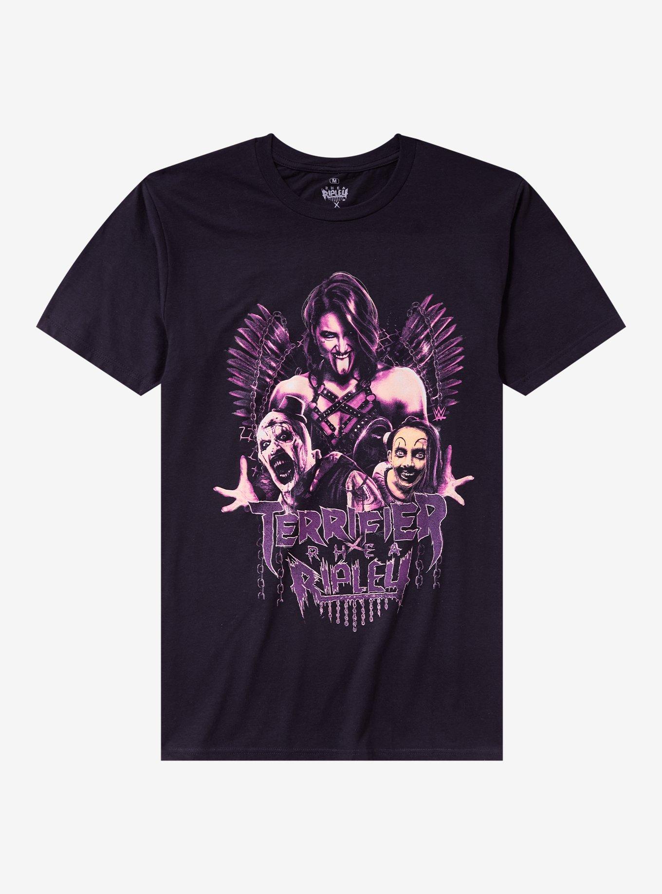 Rhea Ripley × TERRIFIER コラボ Tシャツ WWE Rhea Ripley X Terrfier Trio T-Shirt | Hot Topic