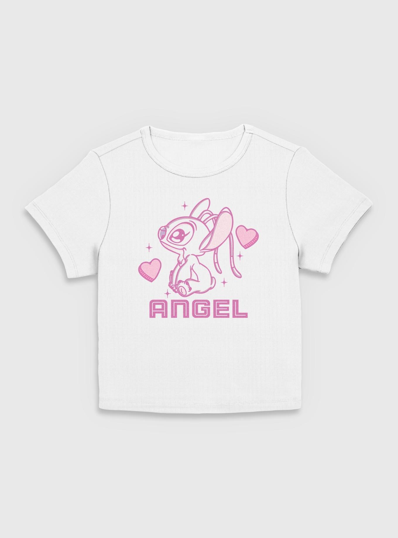 Disney Lilo & Stitch Angel Hearts Girls Baby Tee, EGRET, hi-res