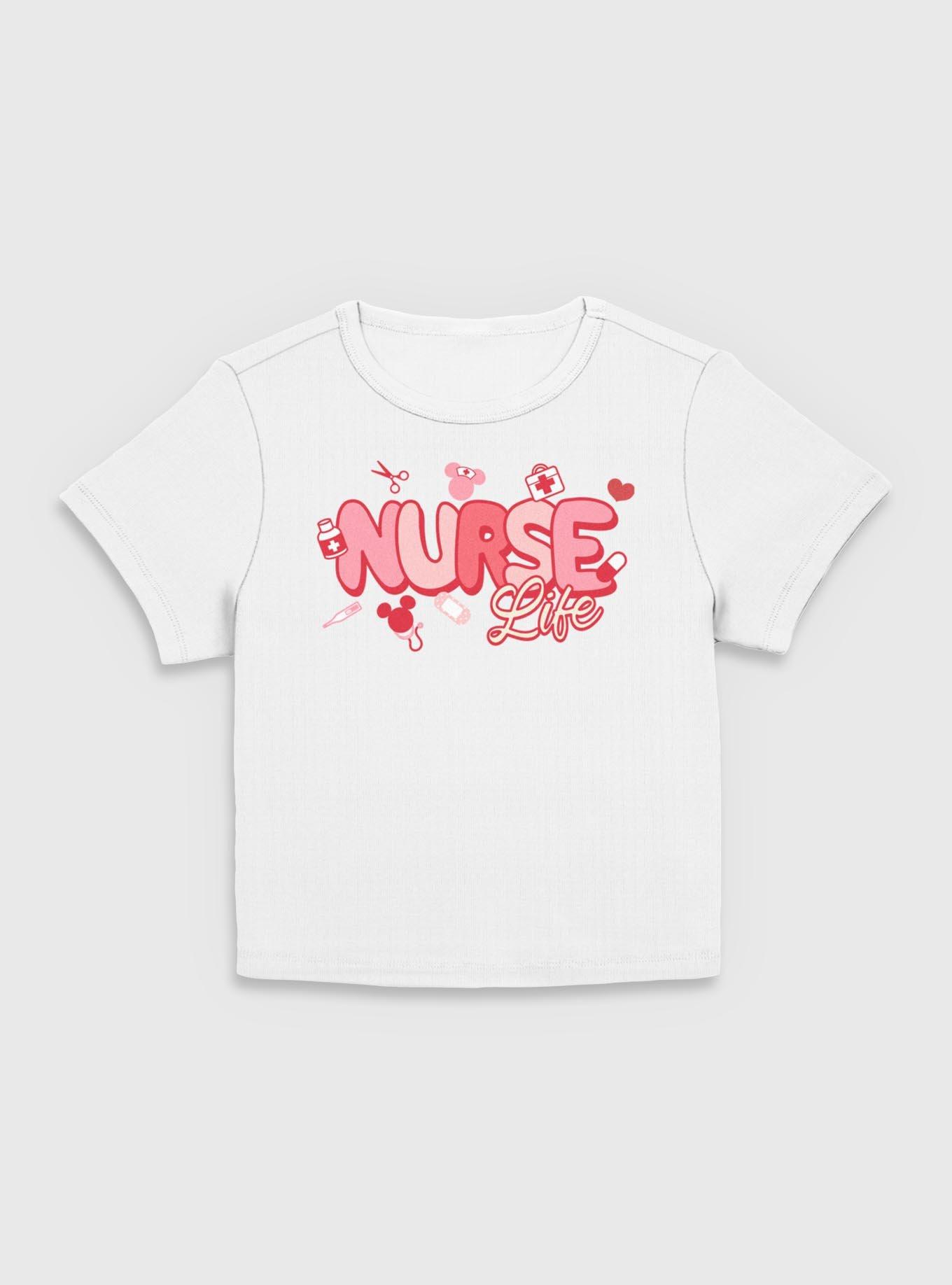 Disney Mickey Mouse Nurse Life Girls Baby Tee, EGRET, hi-res