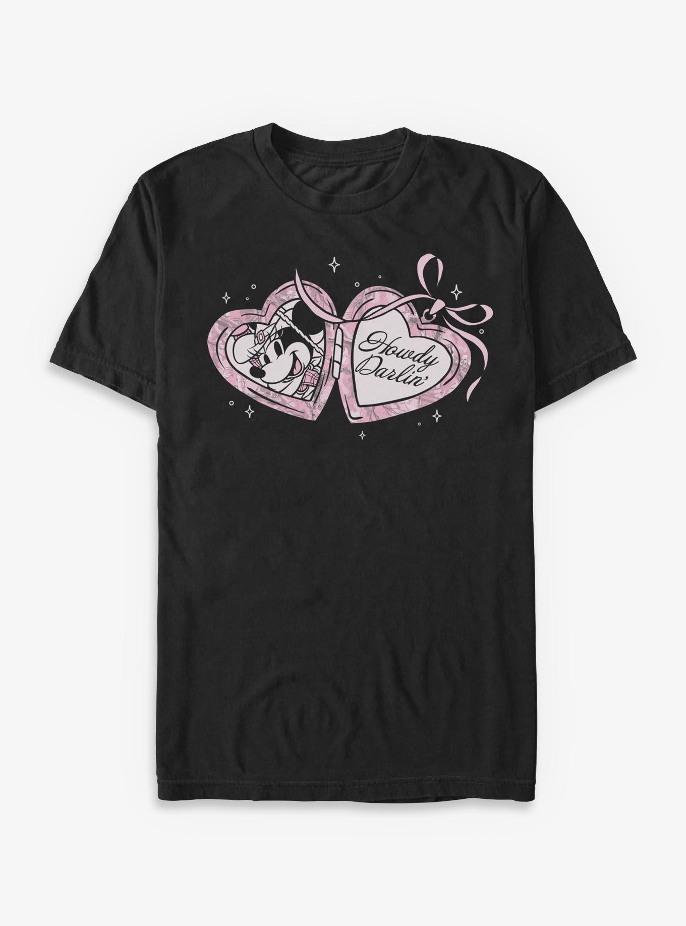 Disney Minnie Mouse Coquette Camo Cowgirl T-Shirt