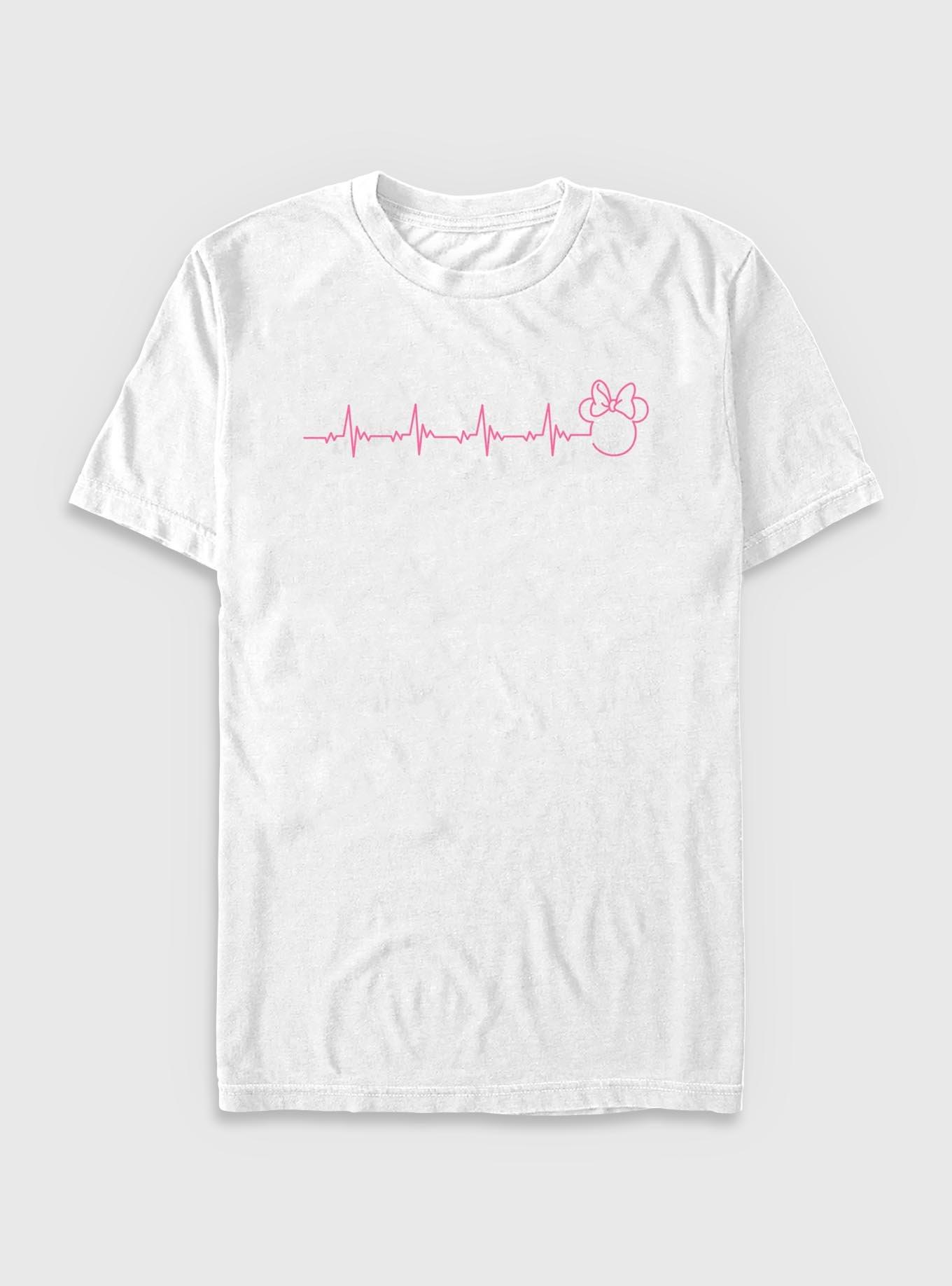 Disney Minnie Mouse Heartbeat T-Shirt, WHITE, hi-res