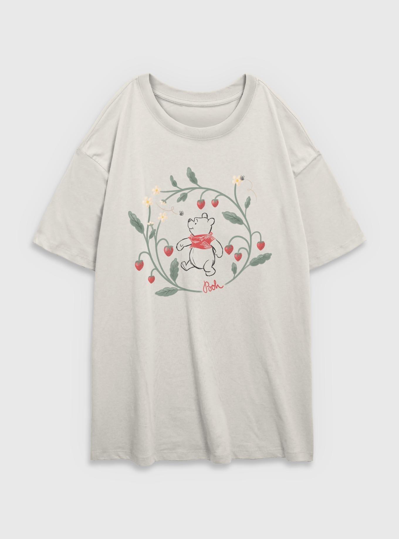 Disney Winnie The Pooh Girls Oversized T-Shirt, EGRET, hi-res