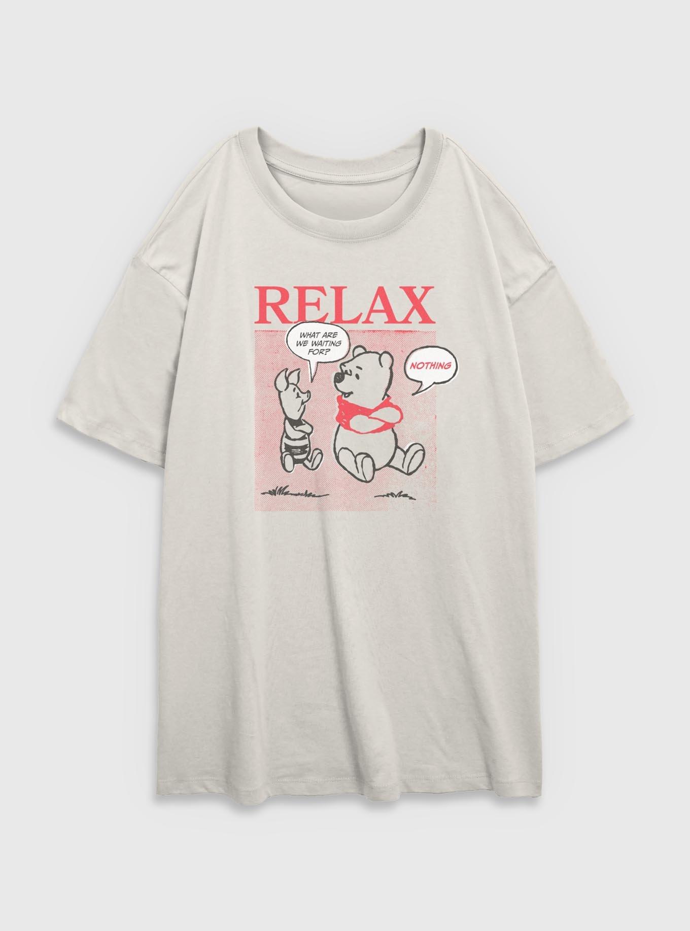 Disney Winnie The Pooh Relax Girls Oversized T-Shirt, , hi-res
