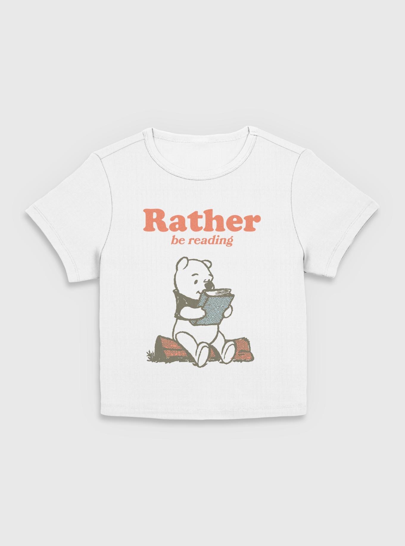 Disney Winnie The Pooh Rather Be Reading Girls Baby Tee, EGRET, hi-res