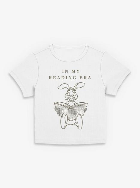 Disney Winnie The Pooh Rabbit My Reading Era Girls Baby Tee - WHITE ...