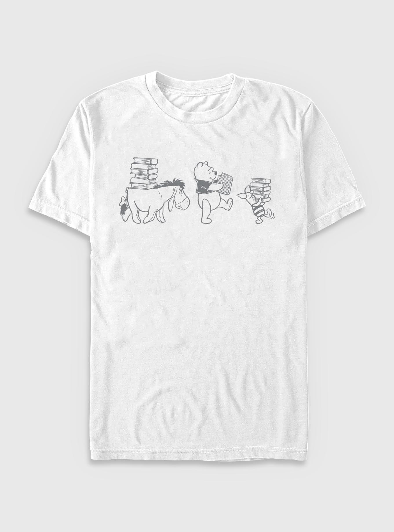 Disney Winnie The Pooh Carrying Books T-Shirt, , hi-res