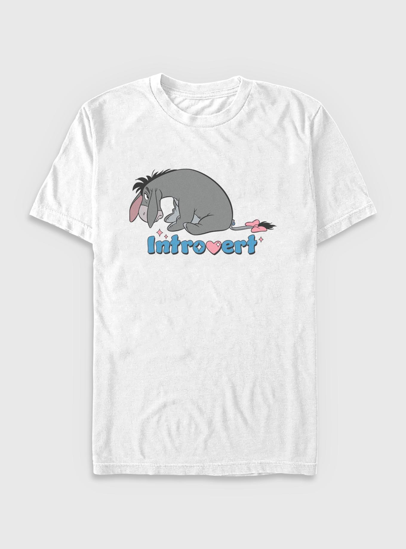 Disney Winnie The Pooh Eeyore Introvert T-Shirt, WHITE, hi-res