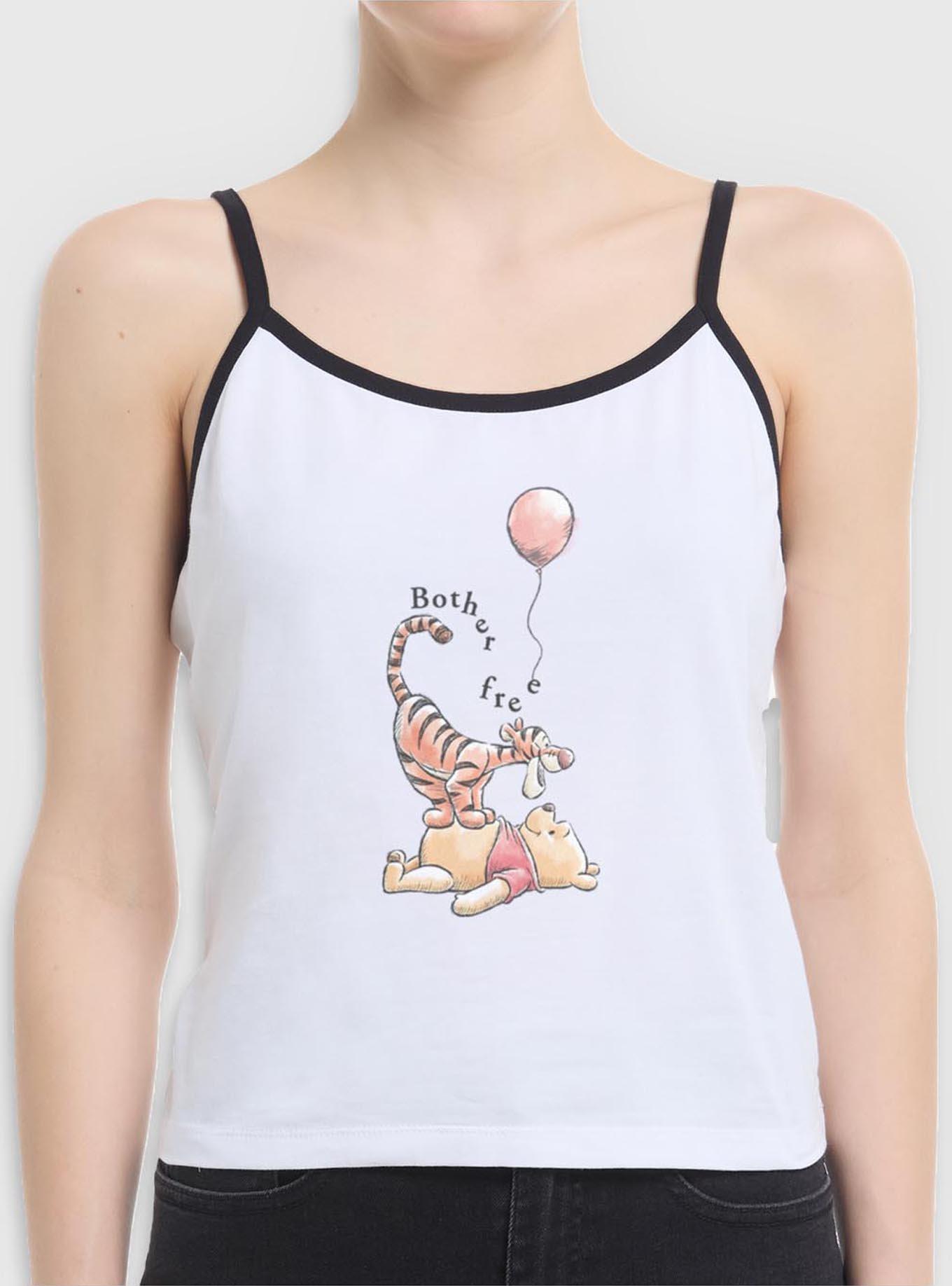 Disney Winnie The Pooh Bother Free Girls Cami, WHITE, hi-res