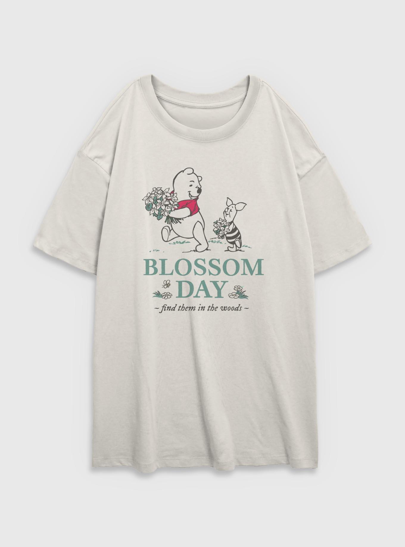 Disney Winnie The Pooh Blossom Day Girls Oversized T-Shirt, EGRET, hi-res