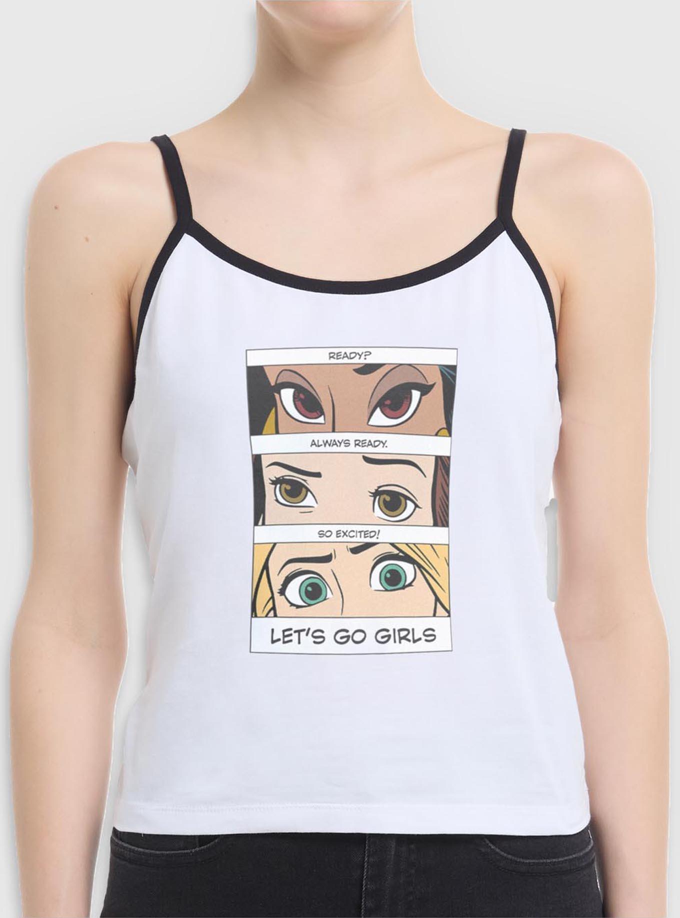 Disney Princesses Let's Go Girls Girls Cami, WHITE, hi-res