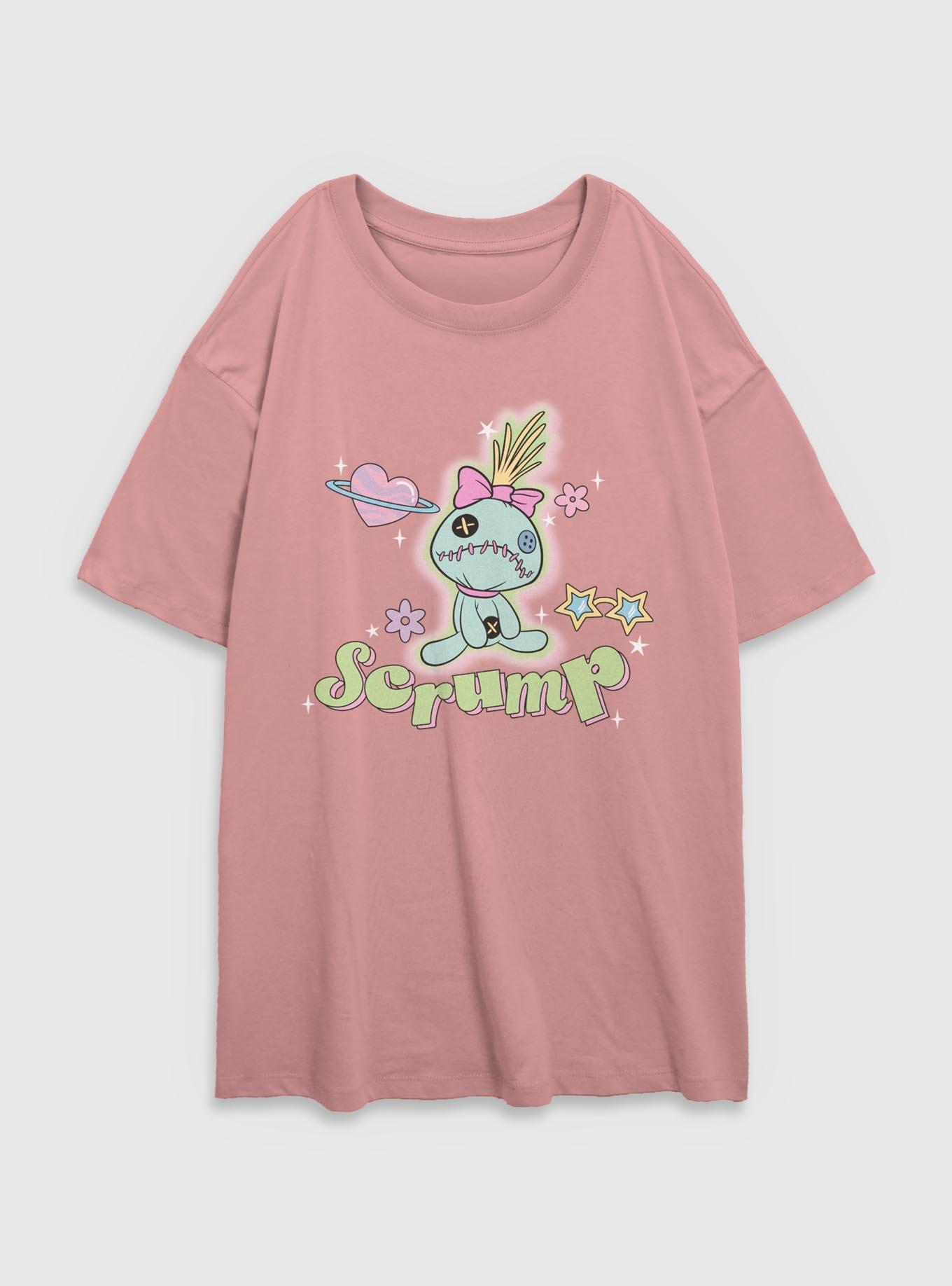 Disney Lilo & Stitch Scrump Stars Girls Oversized T-Shirt, DESERTPNK, hi-res