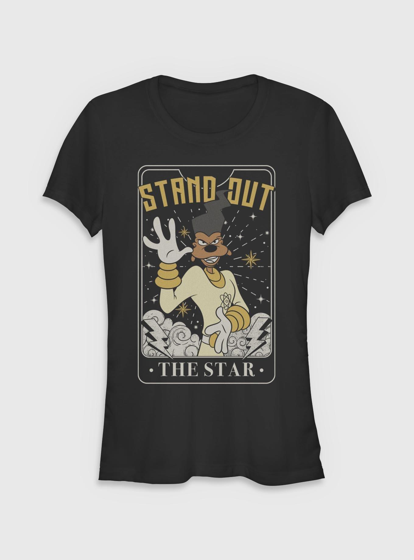 Disney Goofy Powerline Star Tarot Girls T-Shirt, BLACK, hi-res