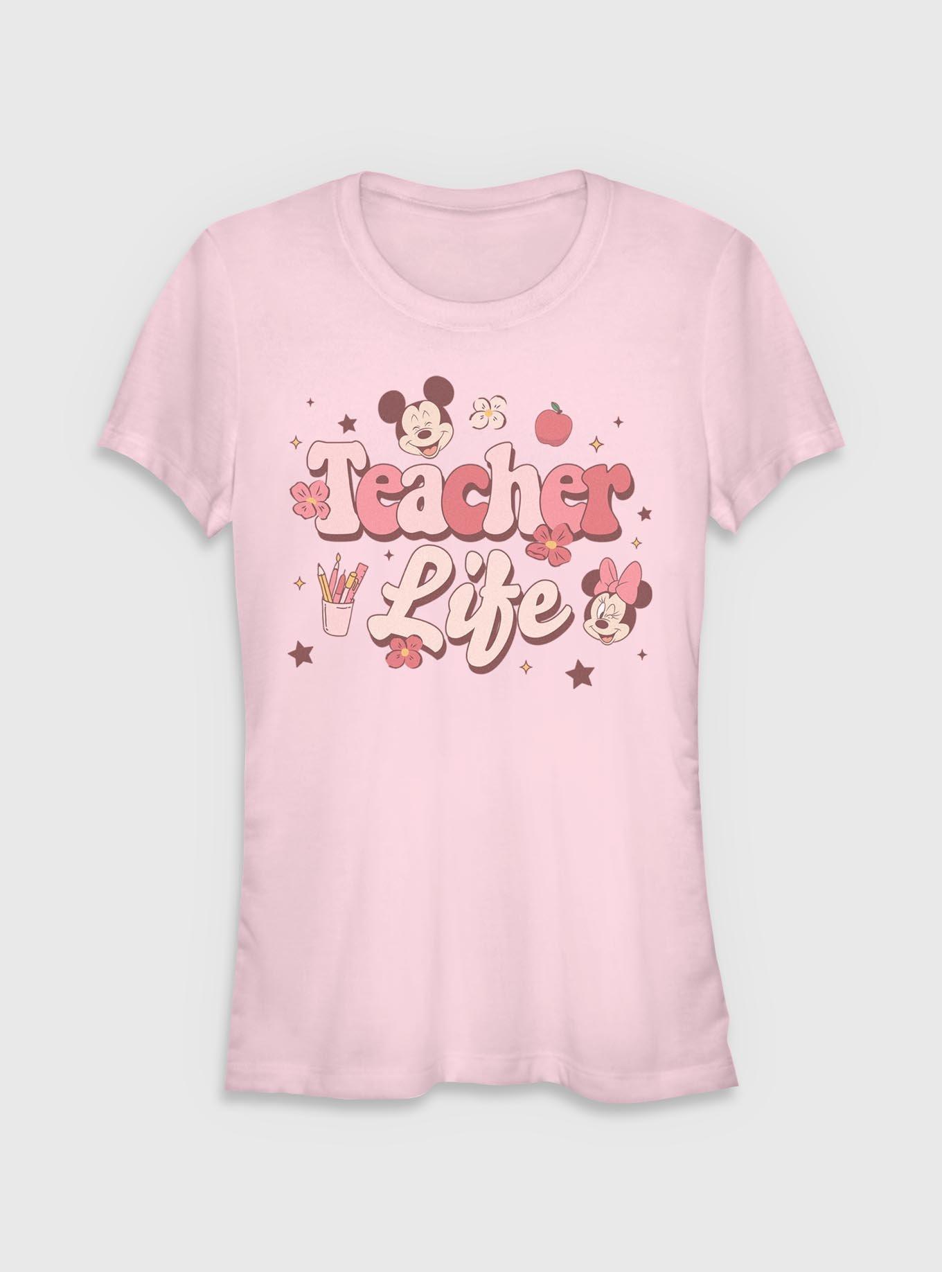 Disney Mickey Mouse Teacher Life Girls T-Shirt, LIGHT PINK, hi-res