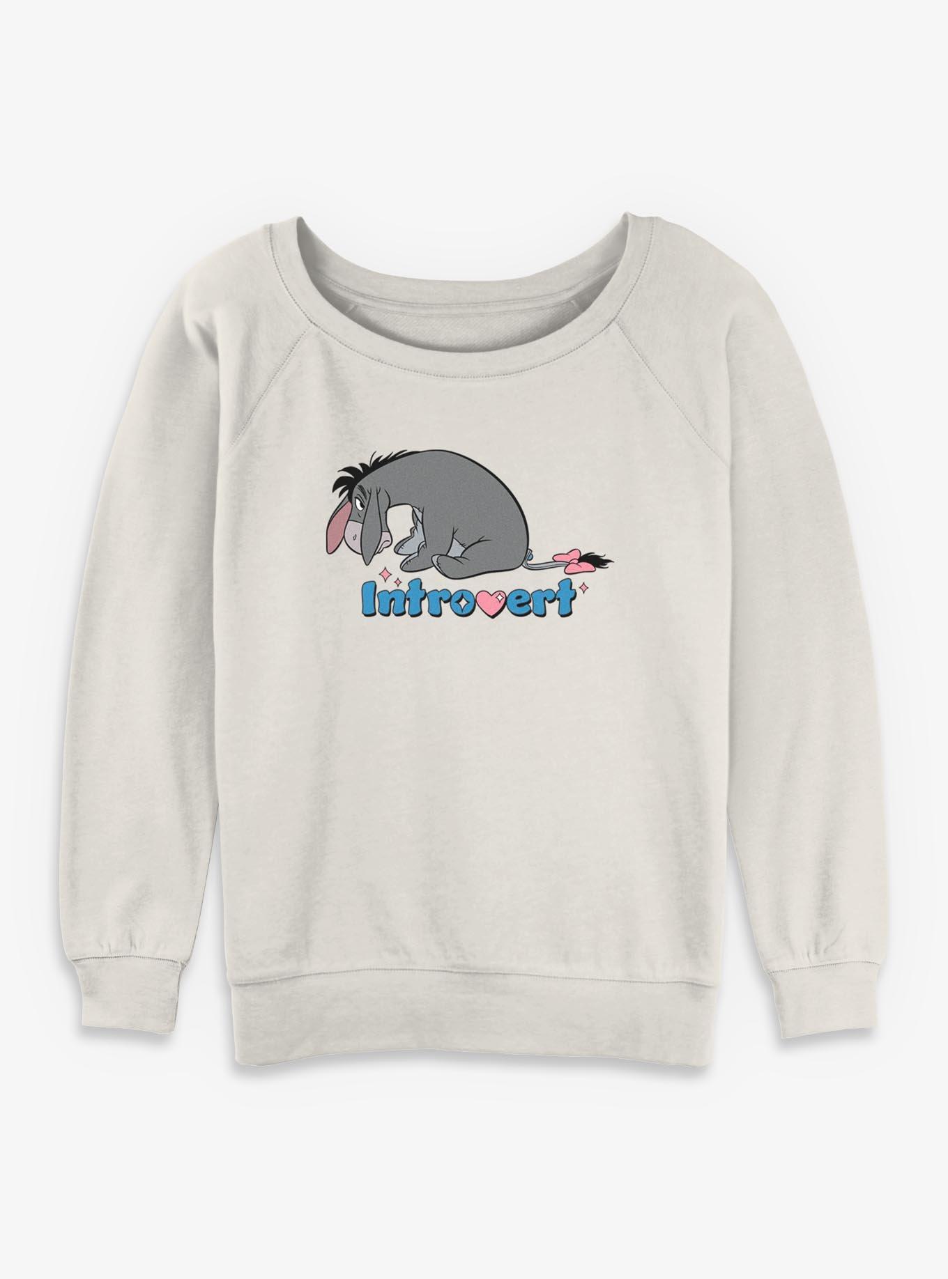 Disney Winnie The Pooh Eeyore Introvert Girls Slouchy Sweatshirt