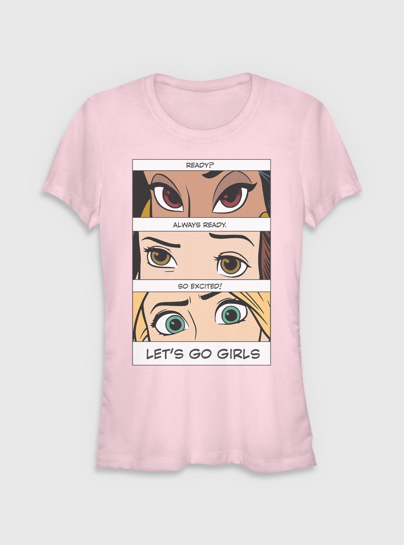 Disney Princesses Let's Go Girls Girls T-Shirt, LIGHT PINK, hi-res