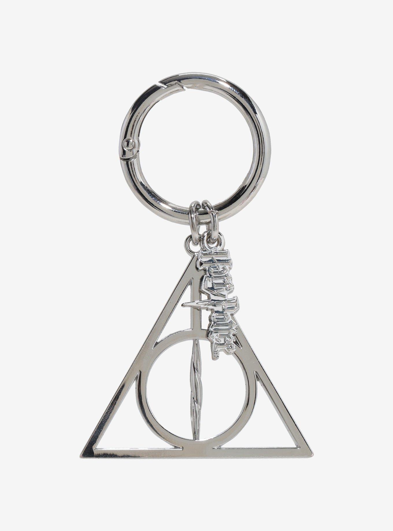 Harry Potter Deathly Hallows Pewter Bag Clip, , hi-res