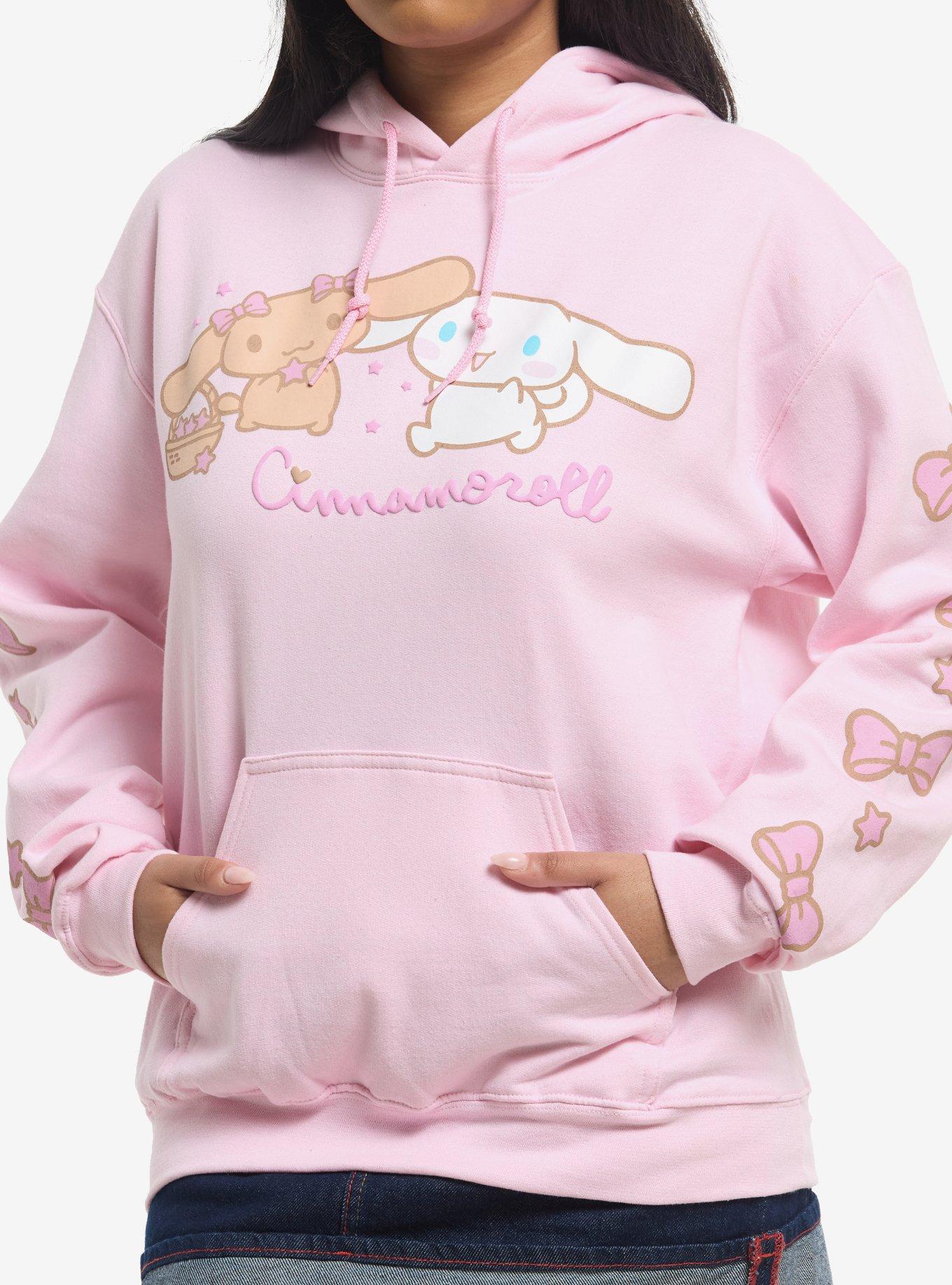 Cinnamoroll & Mocha Pink Hoodie, , hi-res