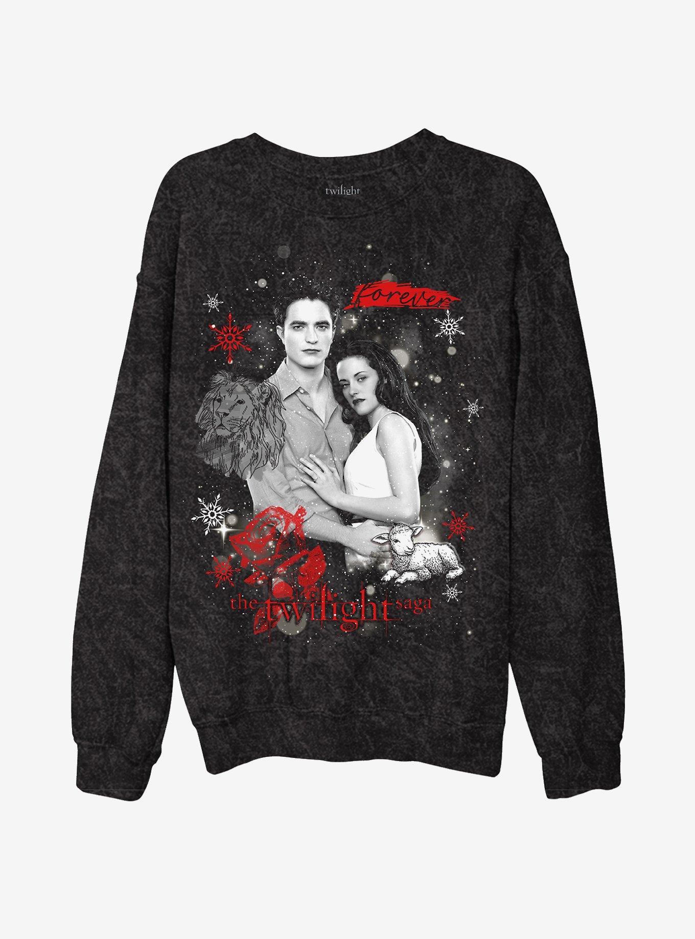 The Twilight Saga Edward & Bella Icons Snow Dark Wash Sweatshirt