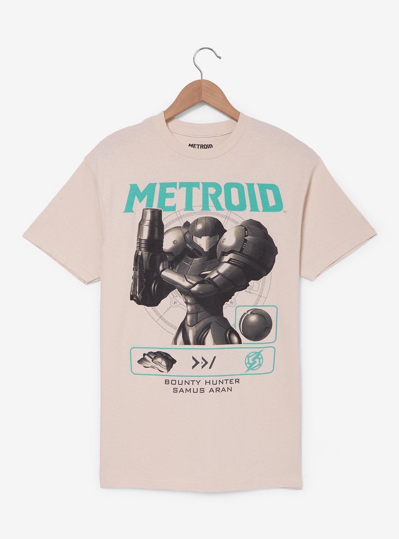 Nintendo Metroid Samus Tonal Portrait T-Shirt - BoxLunch Exclusive, , hi-res